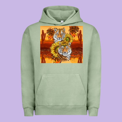 Tigers With Scratches Urban Hoodie Designed By Tumblerdesignbyshophia