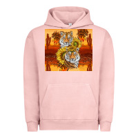 Pigment Salmon tigers with scratches Urban Hoodie - TumblerDesignByShophia