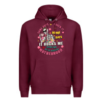 Burgundy funny motherhood Premium Hoodie - JahusDesignShop
