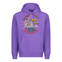 Purple funny motherhood Premium Hoodie - JahusDesignShop