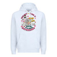 White funny motherhood Premium Hoodie - JahusDesignShop