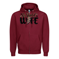 Burgundy oilfield wife Zipper Hoodie - MaliasSmallBusiness