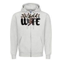 Dove Grey oilfield wife Zipper Hoodie - MaliasSmallBusiness