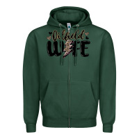 Sports Green oilfield wife Zipper Hoodie - MaliasSmallBusiness