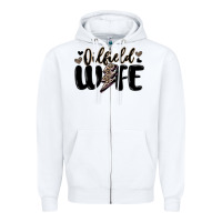 White oilfield wife Zipper Hoodie - MaliasSmallBusiness