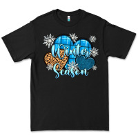 Black snow hearts winter season Premium Tee - Zillion Design Studio