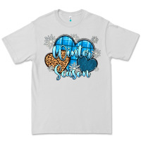 Dove Grey snow hearts winter season Premium Tee - Zillion Design Studio