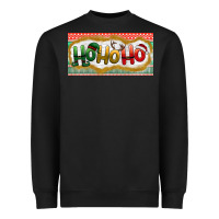 Black ho ho ho Heavyweight Sweatshirt - BundleAndBundleShop