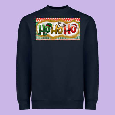 Ho Ho Ho Heavyweight Sweatshirt Designed By Bundleandbundleshop