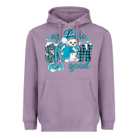 Lavender up to snow good and cute snowman Heavyweight Hoodie - BundleAndBundleShop