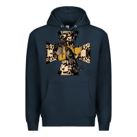 Navy Leopard Bucking Bronco Premium Hoodie - Bettercallsaul