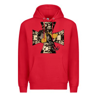Red Leopard Bucking Bronco Premium Hoodie - Bettercallsaul