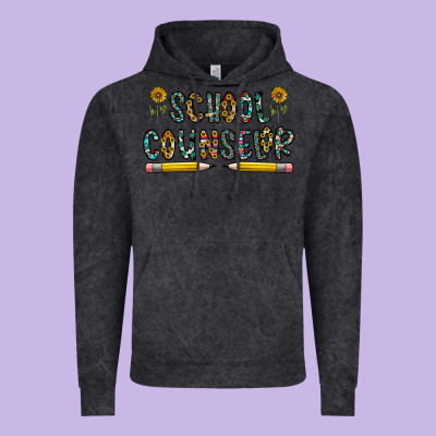 School Counselor Vintage Hoodie Designed By Cowhidedigitalart
