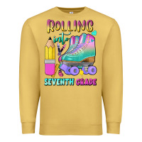Antique Gold rolling into seventh grade Premium Sweatshirt - BundleAndBundleShop