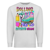 Dove Grey rolling into seventh grade Premium Sweatshirt - BundleAndBundleShop