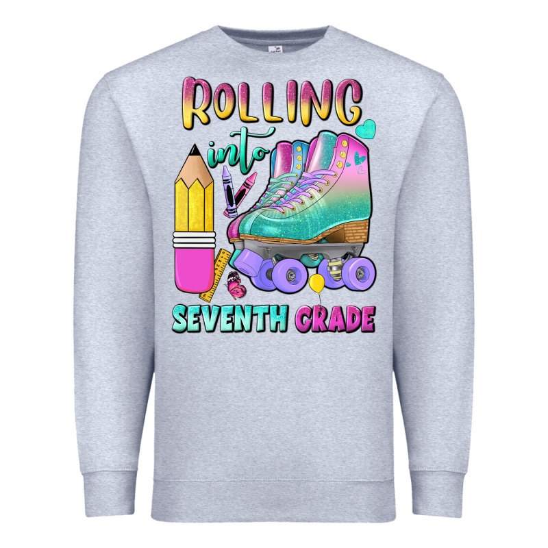 Rolling Into Seventh Grade Premium Sweatshirt by BundleAndBundleShop | Teevron