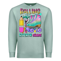 Seafoam rolling into seventh grade Premium Sweatshirt - BundleAndBundleShop