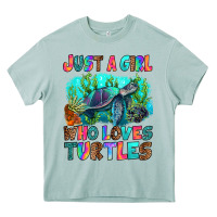 Just A Girl Who Loves Turtles Heavy Core Tee | Teevron