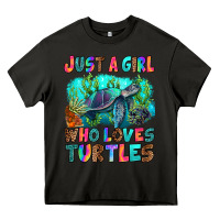 Asphalt just a girl who loves turtles Heavy Core Tee - RanaPortraitStore