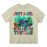 Mossy just a girl who loves turtles Heavy Core Tee - RanaPortraitStore