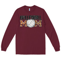 Burgundy volleyball mom Long Sleeve Tee - AdoDesignShop