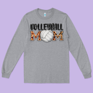 Volleyball Mom Long Sleeve Tee Designed By Adodesignshop