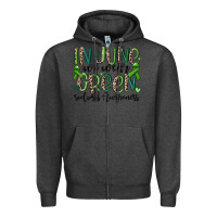 Charcoal Heather in june we wear green scoliosis awareness Zipper Hoodie - MaliasSmallBusiness