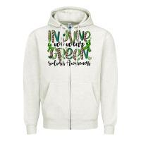 Oatmeal Heather in june we wear green scoliosis awareness Zipper Hoodie - MaliasSmallBusiness