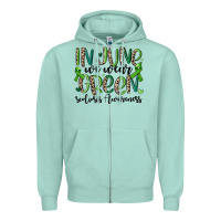 Seafoam in june we wear green scoliosis awareness Zipper Hoodie - MaliasSmallBusiness