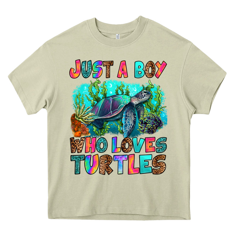 Just A Boy Who Loves Turtles Heavy Core Tee by RanaPortraitStore | Teevron