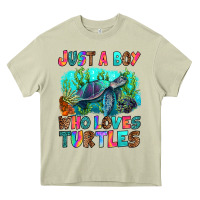 Mossy just a boy who loves turtles Heavy Core Tee - RanaPortraitStore