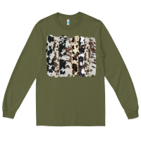 Army Green cowhide brushstroke Long Sleeve Tee - AdoDesignShop