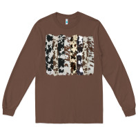 Chestnut cowhide brushstroke Long Sleeve Tee - AdoDesignShop