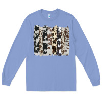 Colony Blue cowhide brushstroke Long Sleeve Tee - AdoDesignShop