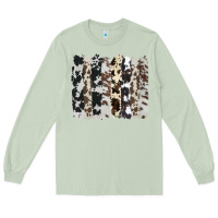 Matcha cowhide brushstroke Long Sleeve Tee - AdoDesignShop