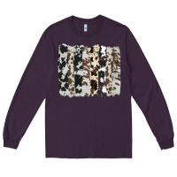 Plum cowhide brushstroke Long Sleeve Tee - AdoDesignShop