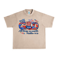 French Oak with god all things are possible usa Urban Heavy Tee - AdoDesignShop