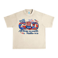 Sandshell with god all things are possible usa Urban Heavy Tee - AdoDesignShop