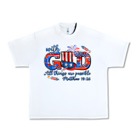White with god all things are possible usa Urban Heavy Tee - AdoDesignShop