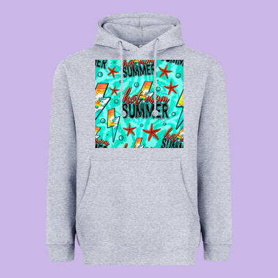Hot Mom Summer Digital Paper Heavyweight Hoodie Designed By Bundleandbundleshop