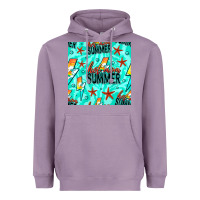 Lavender Hot Mom Summer Digital Paper Heavyweight Hoodie - BundleAndBundleShop