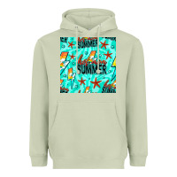 Matcha Hot Mom Summer Digital Paper Heavyweight Hoodie - BundleAndBundleShop