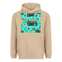 Mushroom Hot Mom Summer Digital Paper Heavyweight Hoodie - BundleAndBundleShop