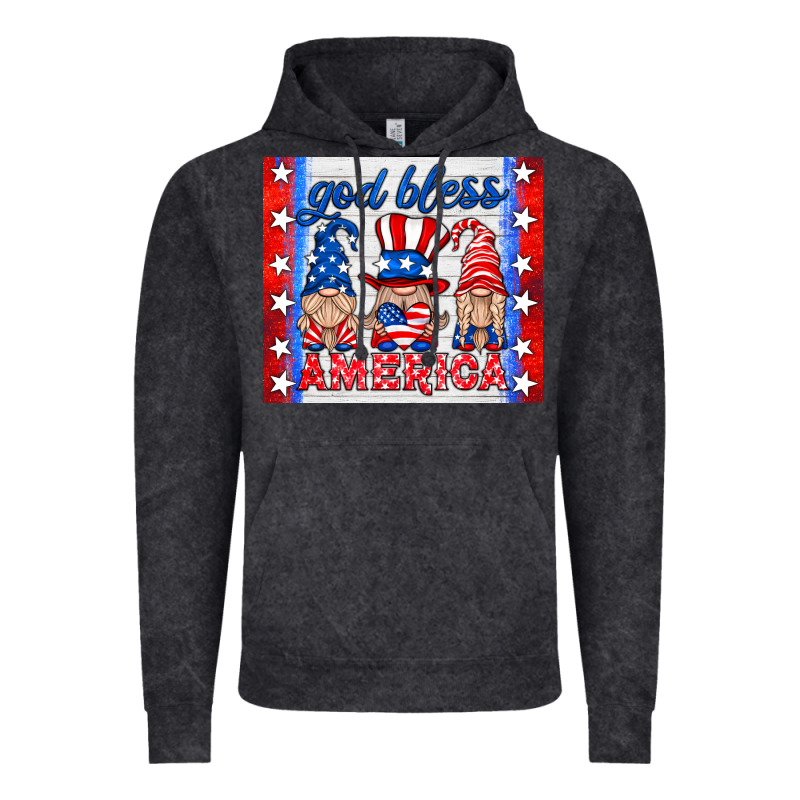 God Bless America Gnomes Vintage Hoodie by HRA Design Shop | Teevron
