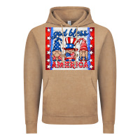 Vintage Coffee god bless America gnomes Vintage Hoodie - HRA Design Shop