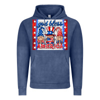Vintage Denim god bless America gnomes Vintage Hoodie - HRA Design Shop