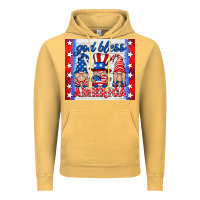 Vintage Mustard god bless America gnomes Vintage Hoodie - HRA Design Shop