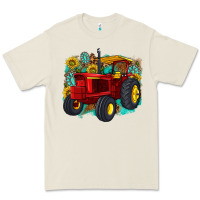 Bone western tractor Premium Tee - texasbilliewilder