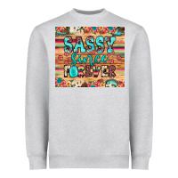 Heather Grey sassy since forever Heavyweight Sweatshirt - JahusDesignShop