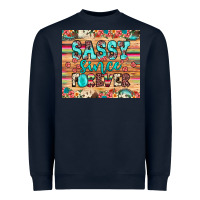 Navy sassy since forever Heavyweight Sweatshirt - JahusDesignShop